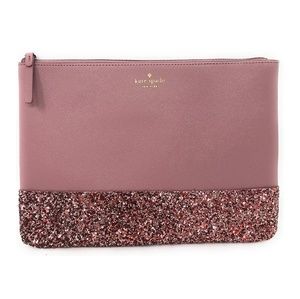 Kate Spade Greta Court Peony Pink Clutch Pouch